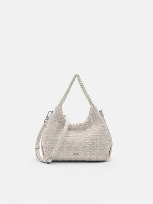 Pedro Naomie Handbag Women Top Handle Bags Chalk | Q9Q-1135