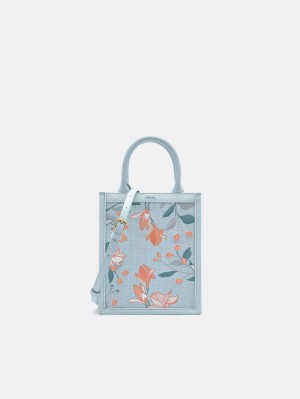 Pedro Nica Canvas Bags Women Totes Light Blue | Q9Q-1129