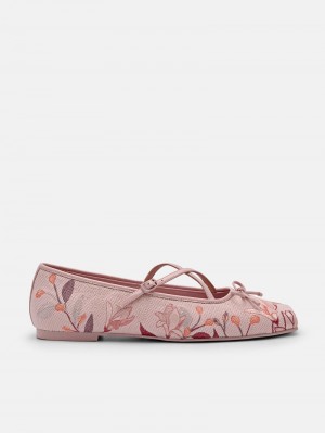 Pedro Nica Fabric Ballerina Women Flats Blush | Q9Q-1662