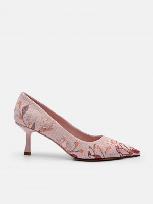Pedro Nica Fabric Women Pumps Blush | Q9Q-1424