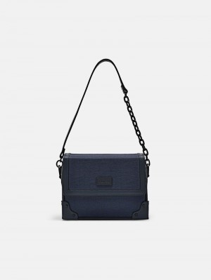 Pedro Norton Boxy Bags Men Sling Bags Navy | Q9Q-1125
