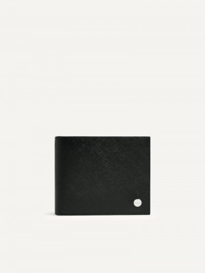 Pedro Oliver Leather Bi-Fold with Insert Men Wallets Black | Q9Q-2132