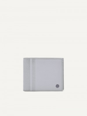 Pedro Oliver Leather Bi-Fold with Insert Men Wallets Light Grey | Q9Q-2131