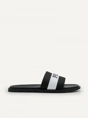 Pedro Pascal Slide Men Sandals Black | Q9Q-1627