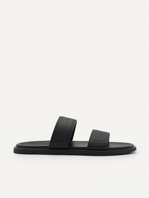 Pedro Pascal Slide Men Sandals Black | Q9Q-1623