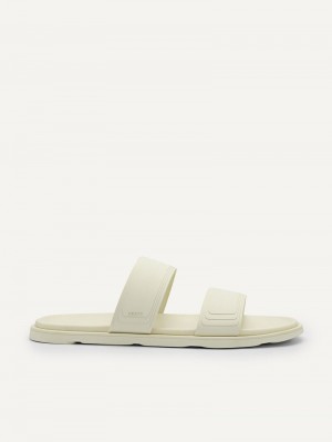 Pedro Pascal Slide Men Sandals Chalk | Q9Q-1624
