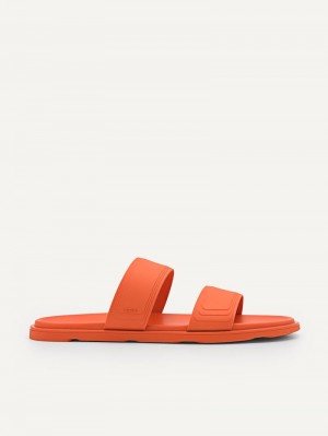 Pedro Pascal Slide Men Sandals Orange | Q9Q-1626