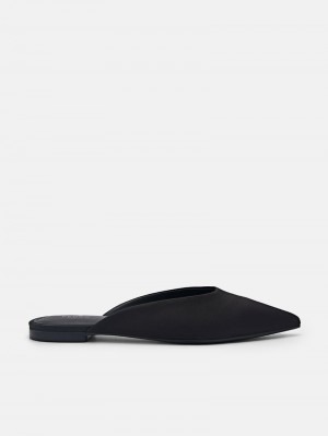 Pedro Peggy Mules Women Flats Black | Q9Q-1614