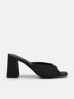 Pedro Peggy Women Heel Sandals Black | Q9Q-1420