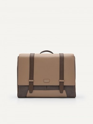 Pedro Rainier Bags Men Messenger Bags Taupe | Q9Q-1096