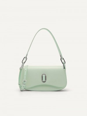 Pedro Rift Leather Bags Women Shoulder Bags Light Green | Q9Q-1082