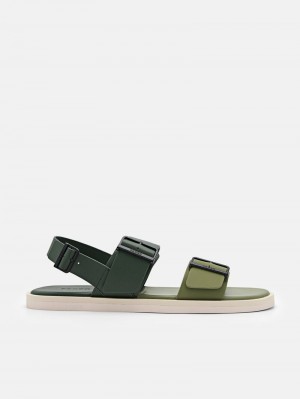 Pedro Ripley Backstrap Men Sandals Dark Green | Q9Q-1589