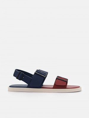 Pedro Ripley Backstrap Men Sandals Navy | Q9Q-1591