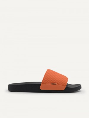 Pedro Slide Men Sandals Orange | Q9Q-1565