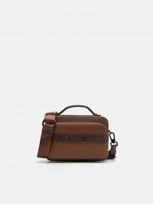 Pedro Smith Bags Men Sling Bags Brown | Q9Q-1063