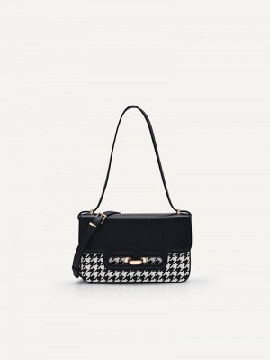 Pedro Studio Kate Leather Envelope Bags Women Shoulder Bags Black2 | Q9Q-2032