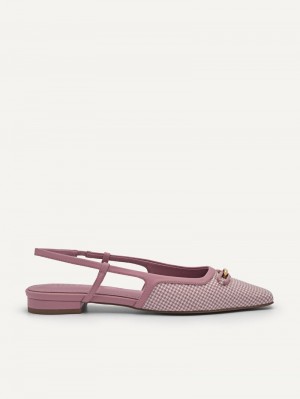 Pedro Studio Kate Woven Ballerina Women Flats Blush | Q9Q-2088