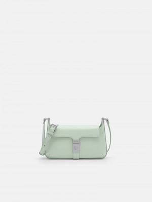 Pedro Studio Leather Phone Pouch Women Tech Accessories Light Green | Q9Q-1999