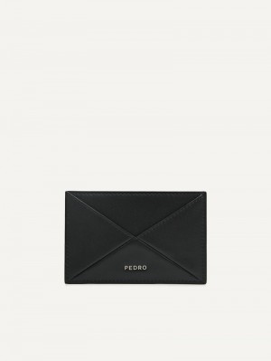 Pedro Studio Leather Women Card Holders Black | Q9Q-2013