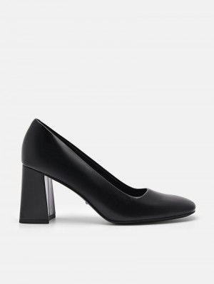 Pedro Studio Marie Leather Women Pumps Black | Q9Q-2057