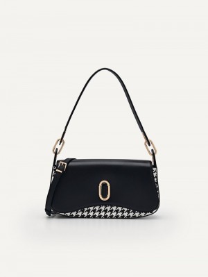 Pedro Studio Rift Leather Bags Women Shoulder Bags Black | Q9Q-2019