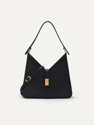 Pedro Studio Sonia Leather Bags Women Hobos Black | Q9Q-2016