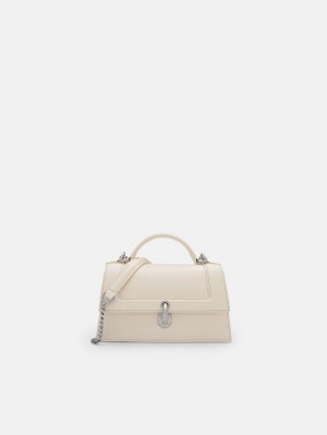 Pedro Talia Mini Handbag Women Top Handle Bags Chalk | Q9Q-1060