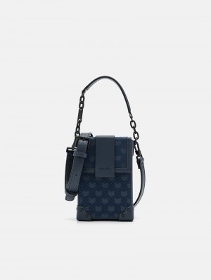 Pedro Tex Bags Men Sling Bags Navy | Q9Q-1052