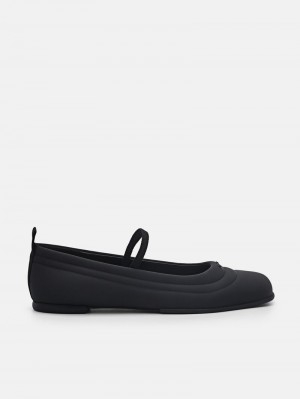 Pedro Yara Leather Mary Janes Women Flats Black | Q9Q-1507