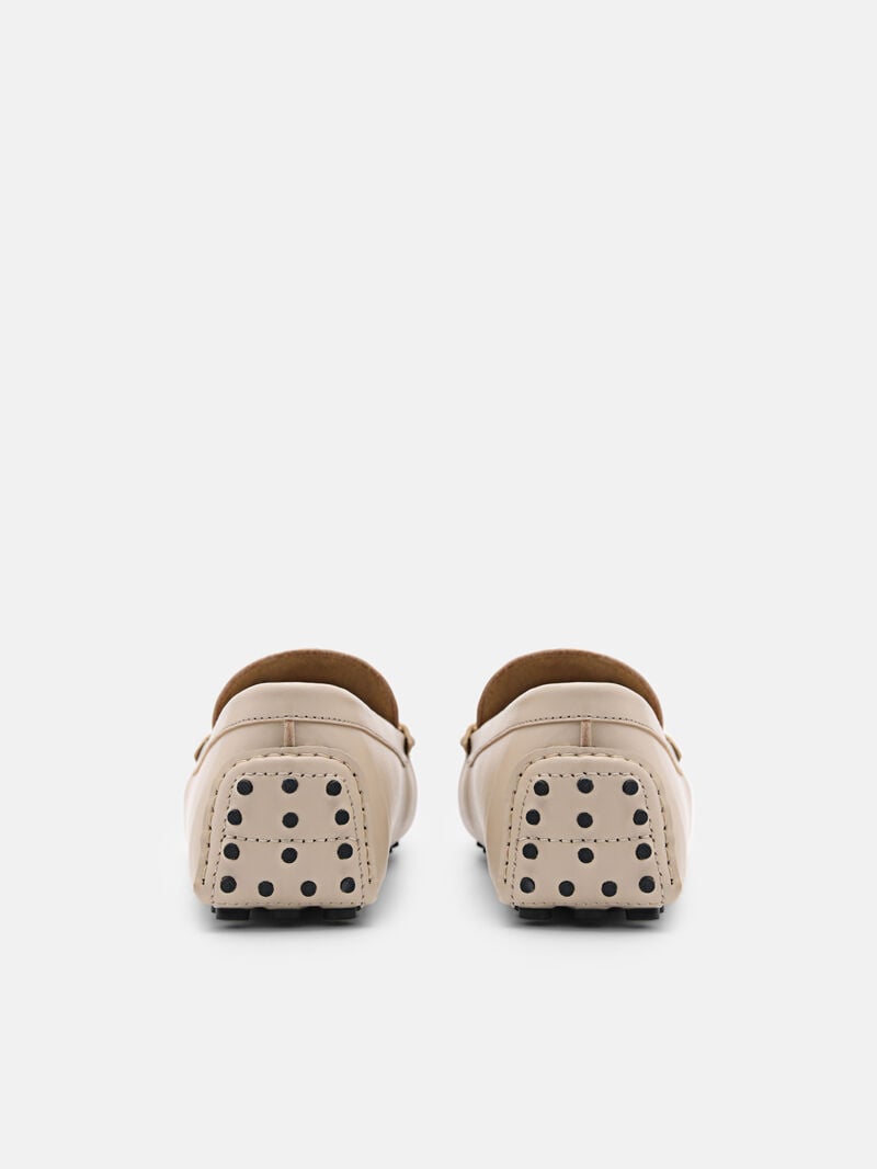 Pedro Allen Leather Men Moccasins Taupe | Q9Q-1946
