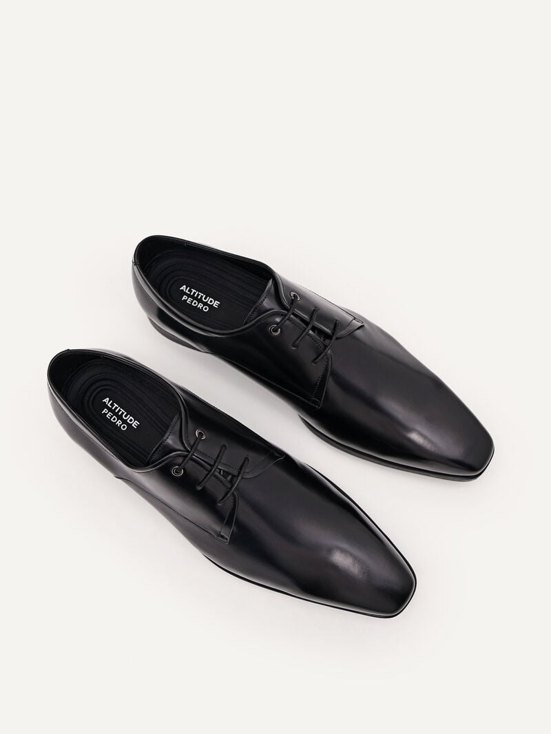Pedro Altitude Derby Shoes Men Lace Up Shoes Black | Q9Q-2819