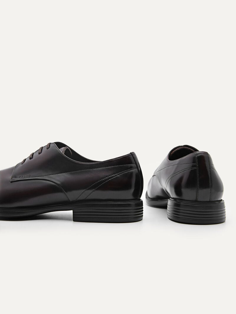 Pedro Altitude Leather Derby Men Lace Up Shoes Dark Brown | Q9Q-2818