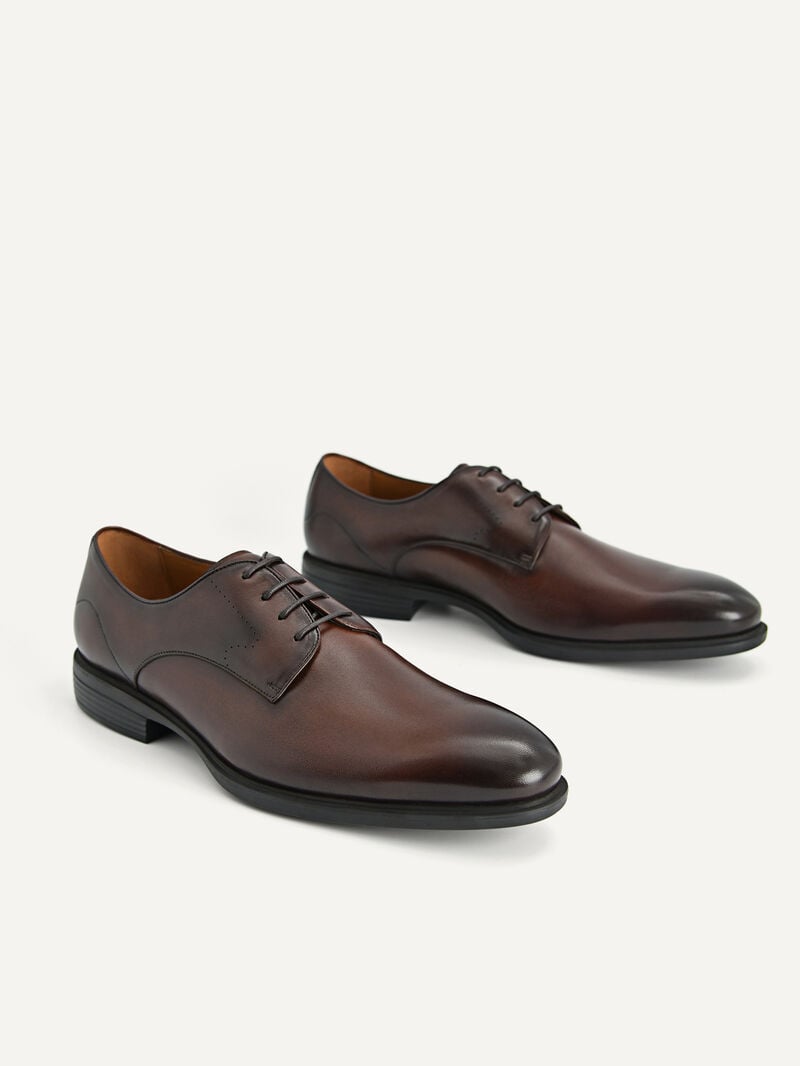 Pedro Altitude Leather Shoes Men Derby Shoes Dark Brown | Q9Q-2812