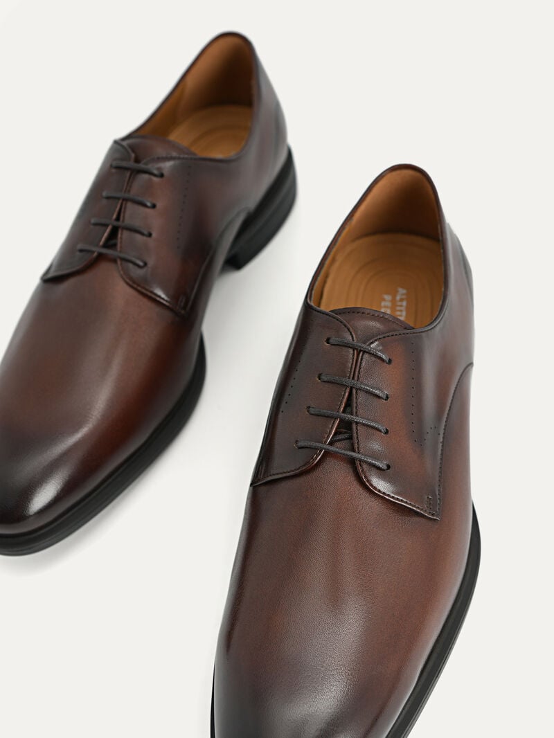 Pedro Altitude Leather Shoes Men Derby Shoes Dark Brown | Q9Q-2812