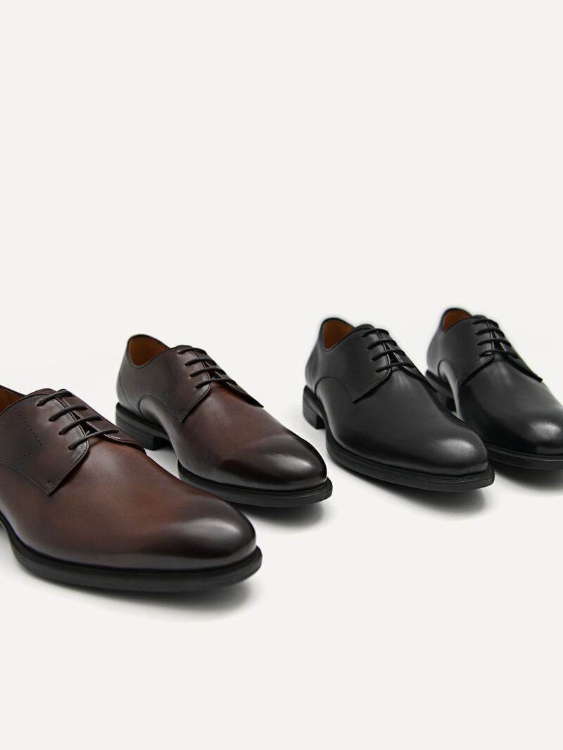 Pedro Altitude Leather Shoes Men Derby Shoes Dark Brown | Q9Q-2812