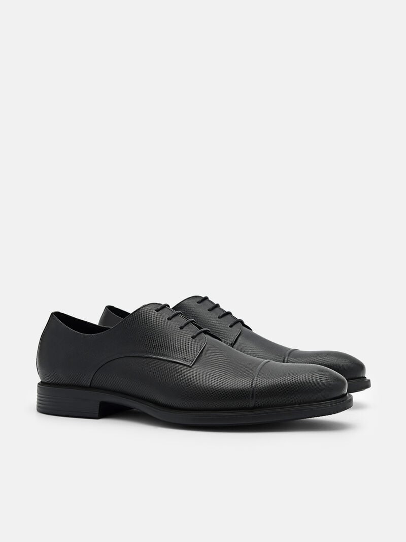 Pedro Altitude Leather Shoes Men Derby Shoes Black | Q9Q-2809