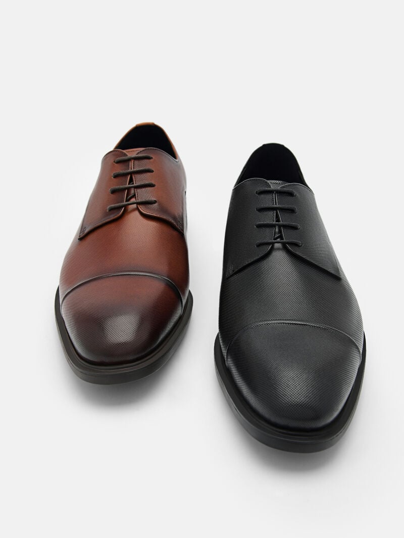 Pedro Altitude Leather Shoes Men Derby Shoes Black | Q9Q-2809