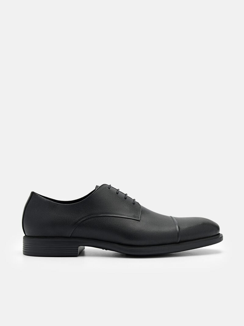 Pedro Altitude Leather Shoes Men Derby Shoes Black | Q9Q-2809