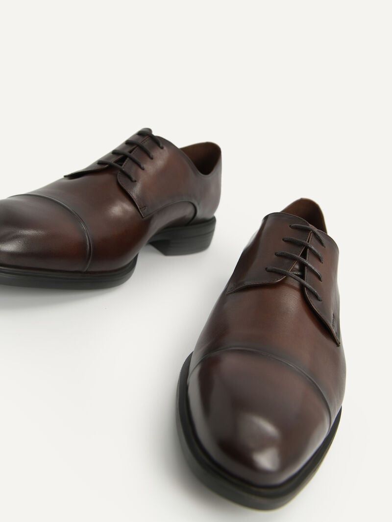 Pedro Altitude Leather Toe Derby Shoes Men Lace Up Shoes Brown | Q9Q-2808