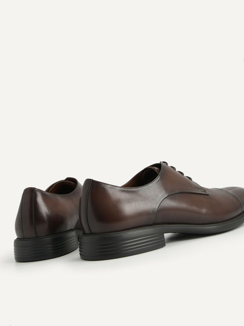 Pedro Altitude Leather Toe Derby Shoes Men Lace Up Shoes Brown | Q9Q-2808