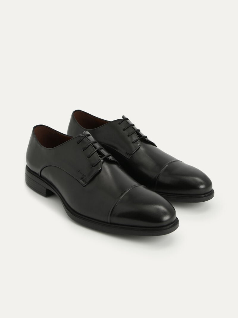 Pedro Altitude Leather Toe Shoes Men Derby Shoes Black | Q9Q-2805