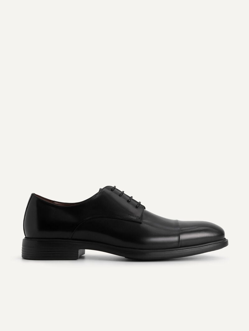 Pedro Altitude Leather Toe Shoes Men Derby Shoes Black | Q9Q-2805
