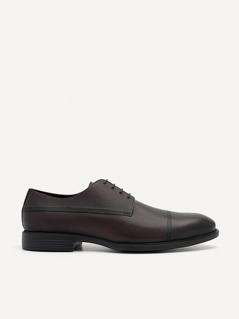 Pedro Altitude Lightweight Embossed Shoes Men Derby Shoes Dark Brown | Q9Q-2795