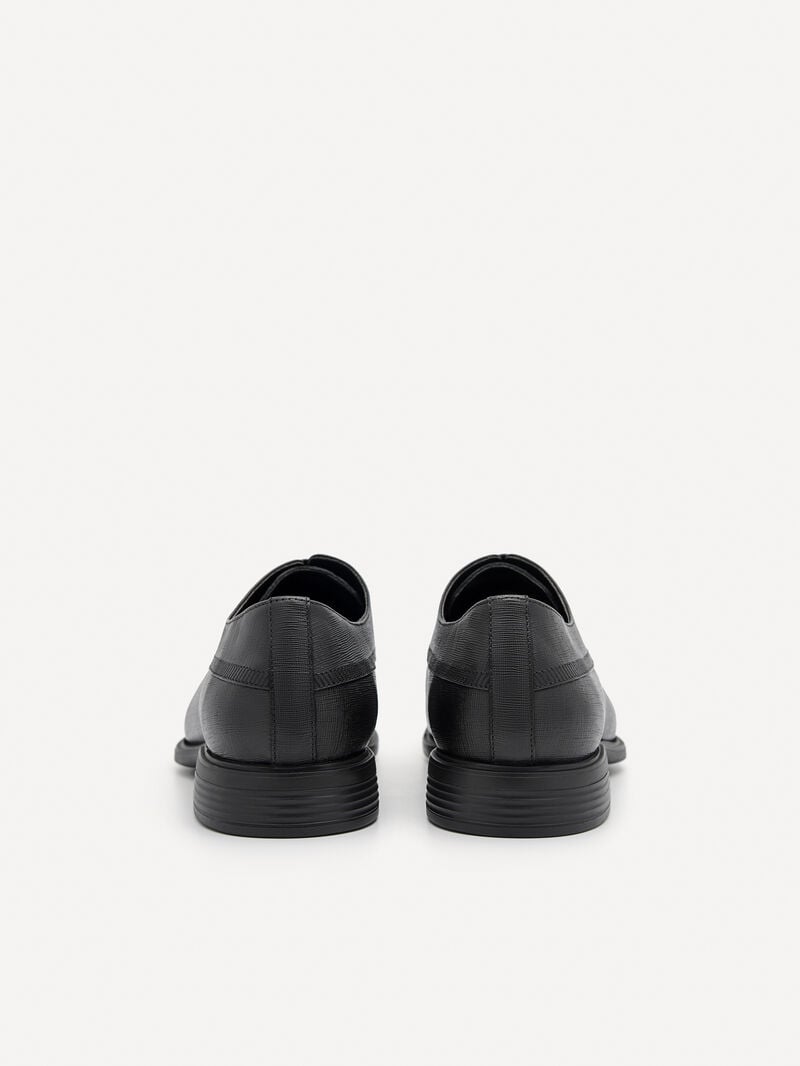 Pedro Altitude Lightweight Embossed Shoes Men Derby Shoes Black | Q9Q-2794