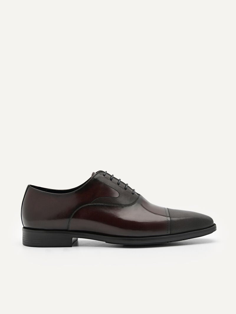 Pedro Altitude Lightweight Leather Men Oxford Shoes Dark Brown | Q9Q-2793