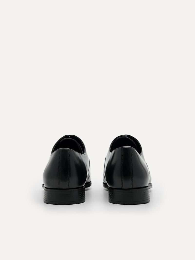 Pedro Altitude Lightweight Leather Men Oxford Shoes Black | Q9Q-2792