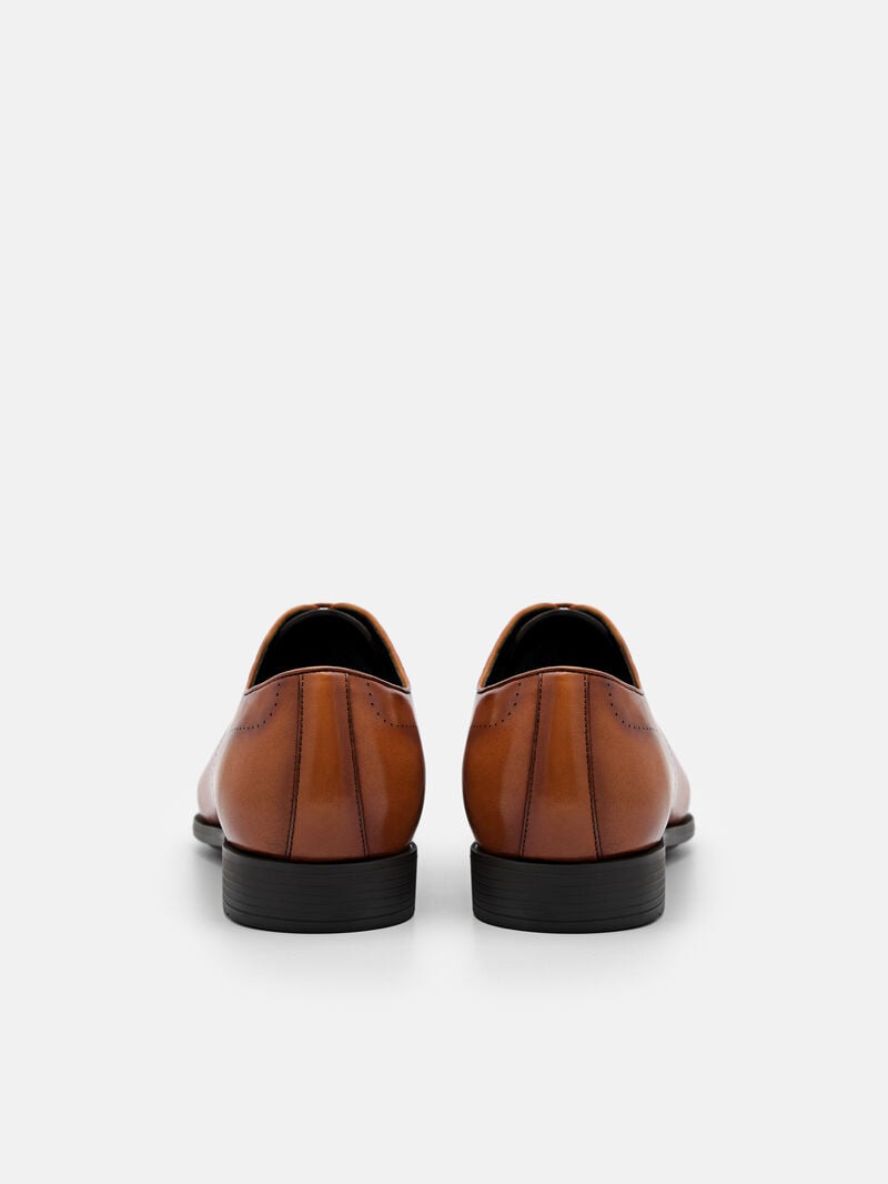 Pedro Altitude Lightweight Leather Men Oxford Shoes Camel | Q9Q-2791