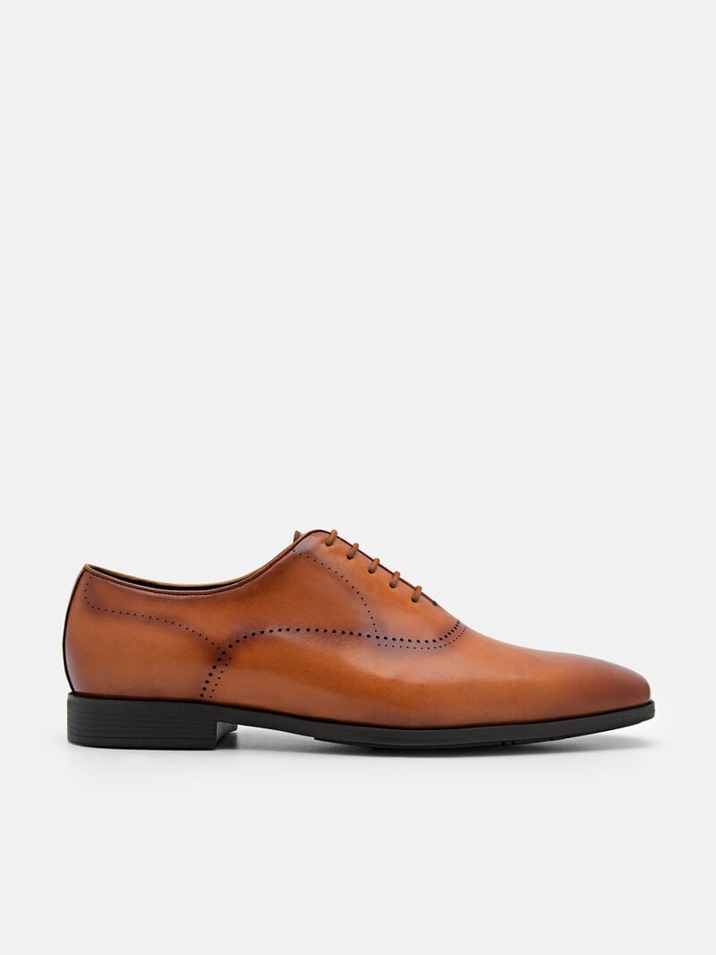 Pedro Altitude Lightweight Leather Men Oxford Shoes Camel | Q9Q-2791