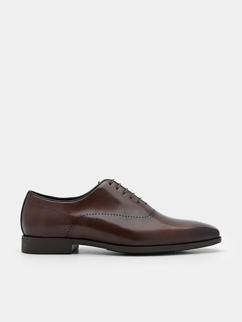 Pedro Altitude Lightweight Leather Men Oxford Shoes Brown | Q9Q-2790