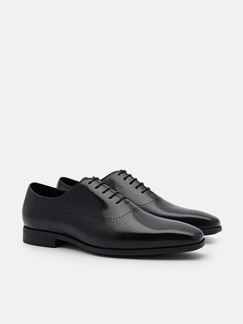 Pedro Altitude Lightweight Leather Men Oxford Shoes Black | Q9Q-2789